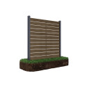 NEO FENCE PANEL 1.8M SOFT GROUND TEAK