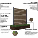 NEO FENCE PANEL 1.8M SOFT GROUND TEAK