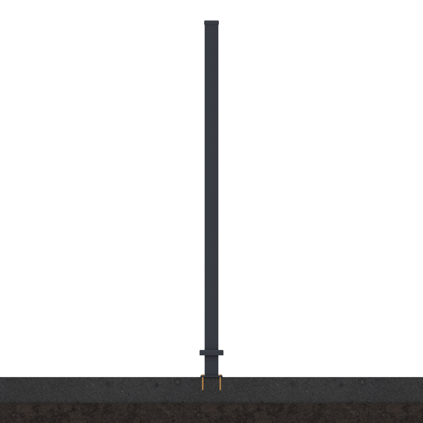 NEO PRZĘSŁO OGRODZENIOWE 1.8M PODŁOŻE TWARDE ANTHRACITE