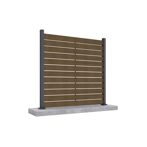 NEO PRZĘSŁO OGRODZENIOWE 1.8M PODŁOŻE TWARDE TEAK