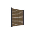 NEO FENCE PANEL 1.8M FOR HARD GROUND, TEAK