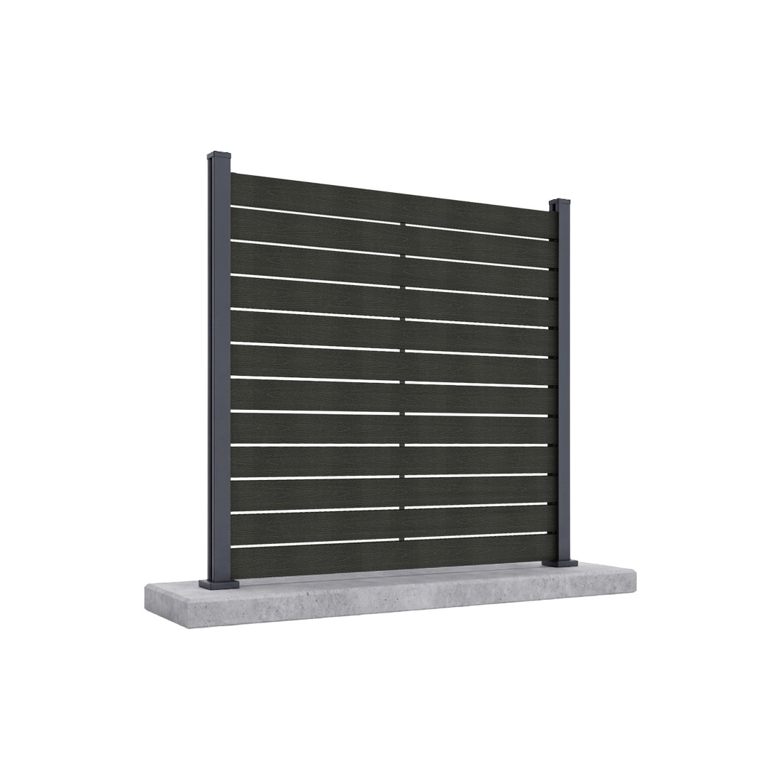 NEO 1.9M ANTHRACITE ALUMINIUM POST