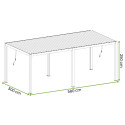 PRIMARY 3x5.8 PERGOLA TARASOWA ANTHRACITE