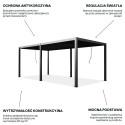 PRIMARY 3x5.8 PERGOLA TARASOWA ANTHRACITE