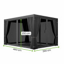 PRIMARY ZASŁONA BOCZNA Z MOSKITIERĄ 4.0M ANTHRACITE