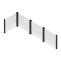 GLASS FENCE 123x110CM ANTHRACITE