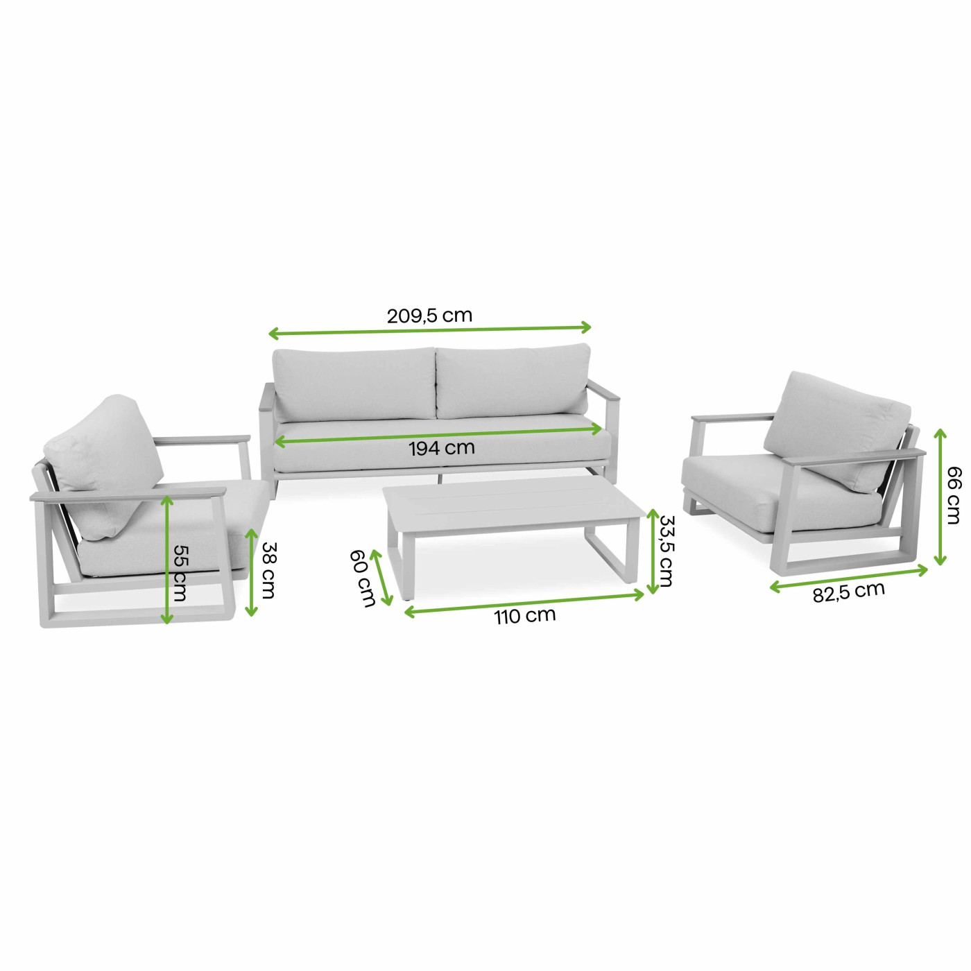 TENERIFE CAFFE BEIGE SET