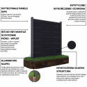 URBAN FENCE PANEL 1.8M SOFT GROUND ANTHRACITE