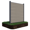 URBAN FENCE PANEL 1.8M SOFT GROUND OAK