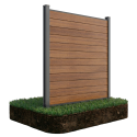 URBAN PRZĘSŁO OGRODZENIOWE 1.8M PODŁOŻE MIĘKKIE TEAK