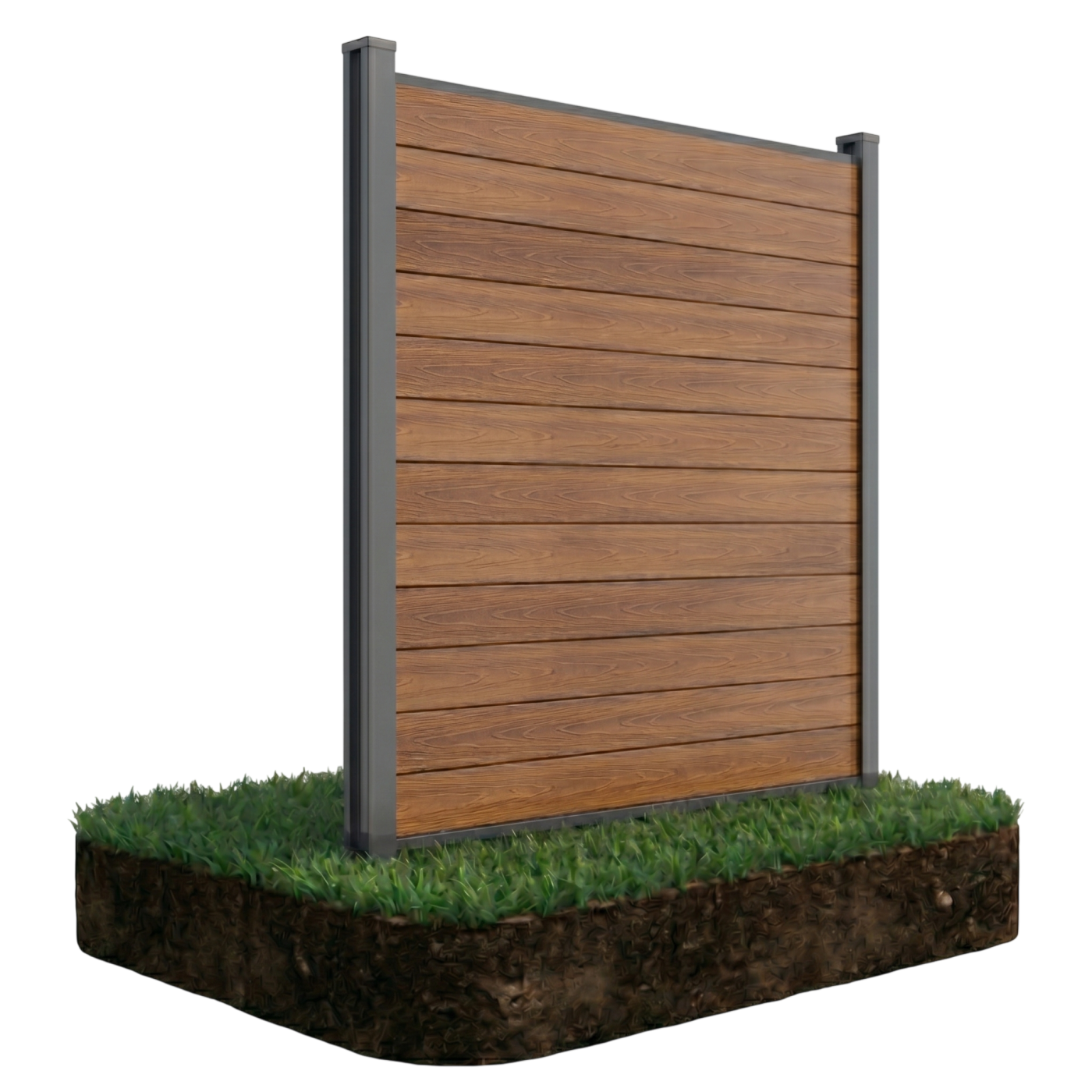 URBAN PRZĘSŁO OGRODZENIOWE 1.8M PODŁOŻE MIĘKKIE TEAK