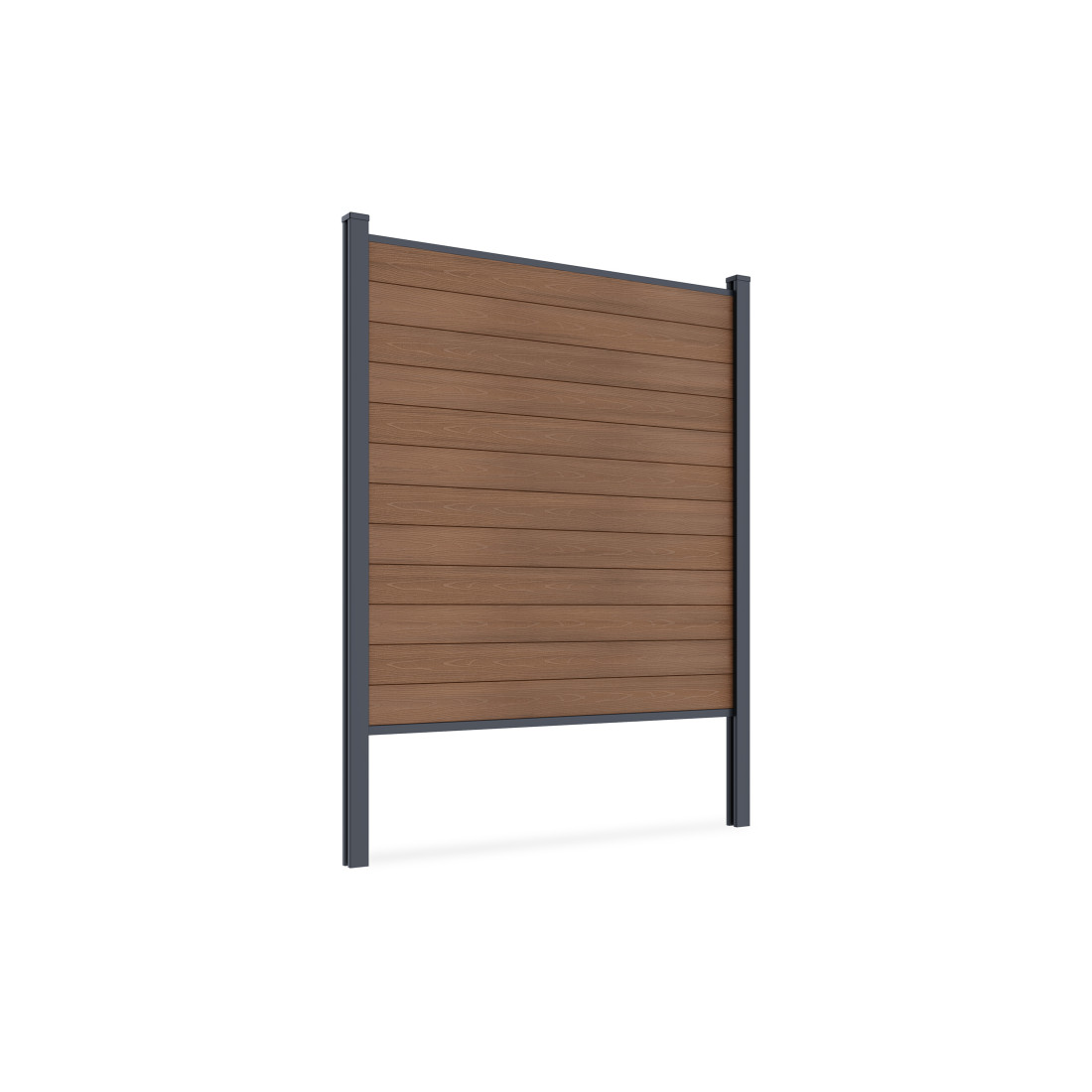 URBAN FENCE PANEL 1.8M, SOFT GROUND, TEAK