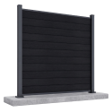 URBAN PRZĘSŁO OGRODZENIOWE 1.8M PODŁOŻE TWARDE ANTHRACITE