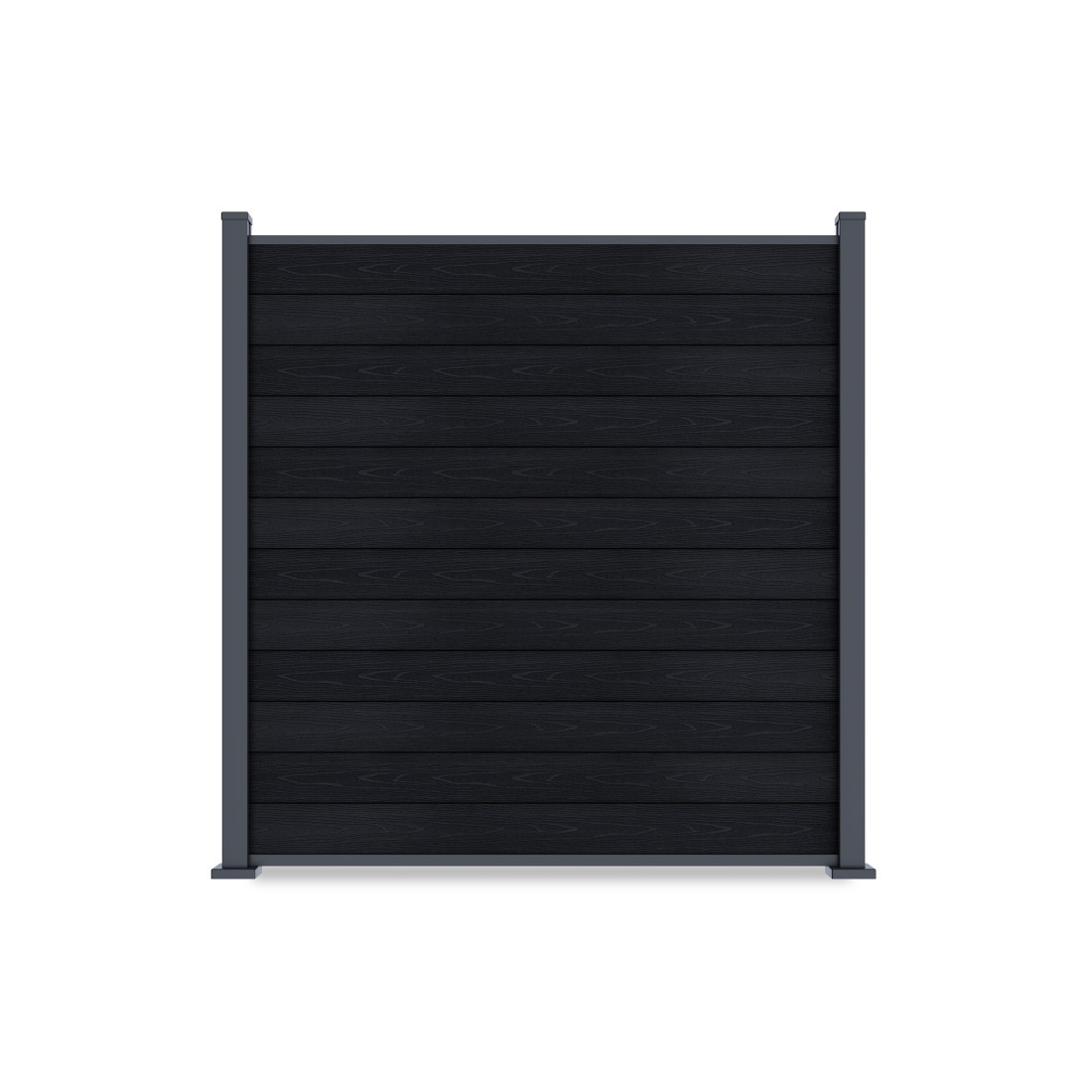 URBAN FENCE PANEL 1.8M FOR HARD GROUND, ANTHRACITE