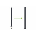 URBAN PRZĘSŁO OGRODZENIOWE 1.8M PODŁOŻE TWARDE ANTHRACITE