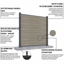 URBAN FENCE PANEL 1.8M FOR HARD GROUND – OAK
