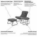 VISTA RELAX PLUS SET DARK GREY