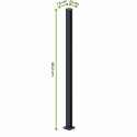 SŁUPEK ALUMINIOWY URBAN/CITY 1.9M ANTHRACITE
