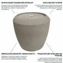 WATERFALL FONTANNA LED FI33x30.5CM CEMENT GREY