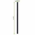 SŁUPEK ALUMINIOWY URBAN/CITY 2.4M ANTHRACITE
